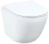 Безободковый подвесной унитаз IDDIS Blanco Q BLQRDSEI25, торнадо смыв, сиденье с микролифтом, белый