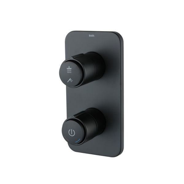 Смеситель скрытого монтажа IDDIS Slide SLIBLBTi67 для ванны и душа, черный матовый